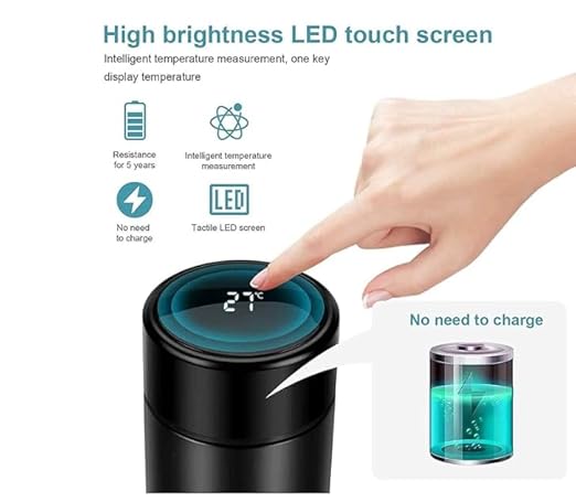 Stainless Steel Water Bottle With Led Temperature Display - Image 4