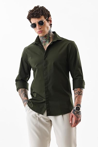 SNITCH Men's Casual Shirt | Slim Fit Full Sleeve - Image 4