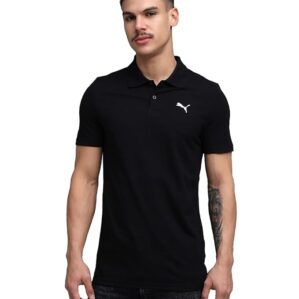 Puma Men's Solid Slim Fit Cotton Essential Polo T-Shirt for Regular wear