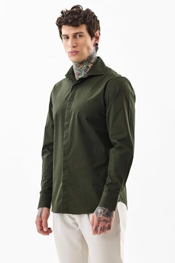 SNITCH Men's Casual Shirt | Slim Fit Full Sleeve