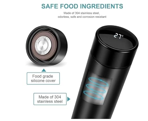 Stainless Steel Water Bottle With Led Temperature Display - Image 2