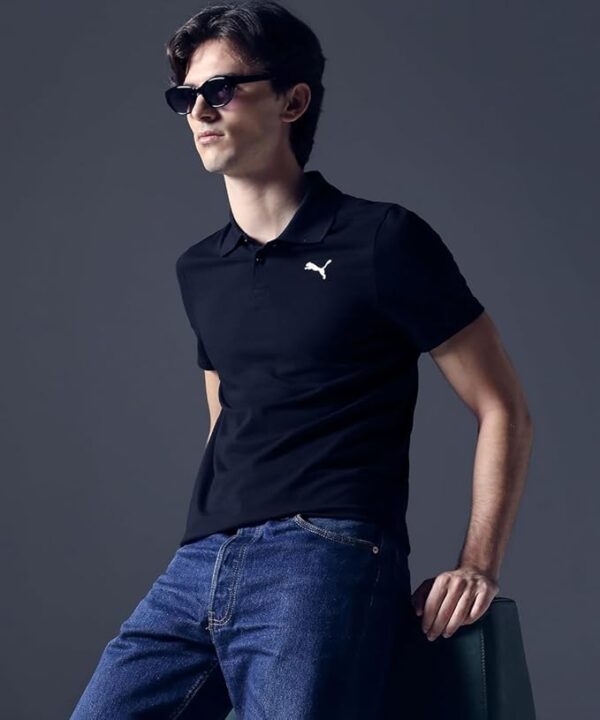 Puma Men's Solid Slim Fit Cotton Essential Polo T-Shirt for Regular wear - Image 6